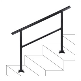 BARRA PLANA P/PASAMANOS PM-041,  9 MM X 15 MM 2 M