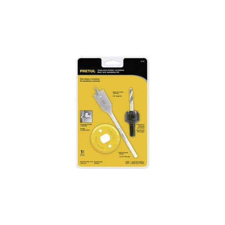 JUEGO PRETUL P/INSTALAR CERRADURAS 3 PIEZAS (KIT-3P) (23549)