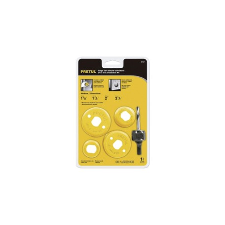 JUEGO PRETUL P/INSTALAR CERRADURAS 5 PIEZAS (KIT-5P) (23550)