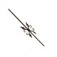 BARRA DECORADA CUAD. 1/2" C/CARACOLES P-1400