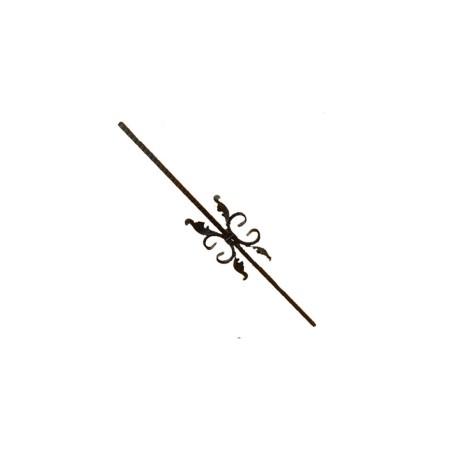 BARRA DECORADA CUAD. 1/2" C/CARACOLES P-1400