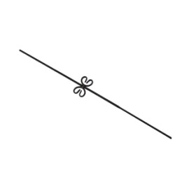 BARRA DECORADA RED. 1/2" C/1 PAR DE CARACOLES (P-1440R-48")