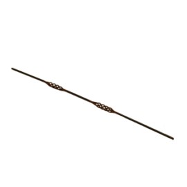 BARRA DECORADA RED. 1/2" C/2 CANASTAS (P-1562R-48")