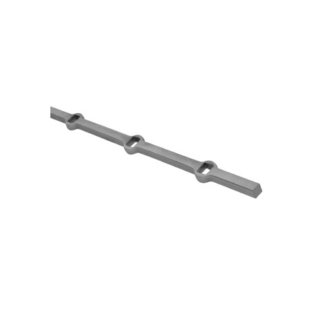 BARRA PERFORADA ORNAMENTAL FORJA ITALIANA 18 MM LARGO 2M (42/10)