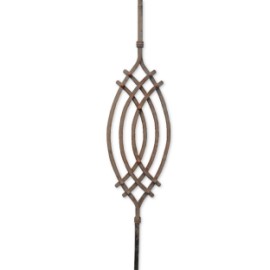 BARROTE C/GRAPA ORNAMENTAL FORJA ITALIANA CAL 12 1M X 20 CM (GD20/4)