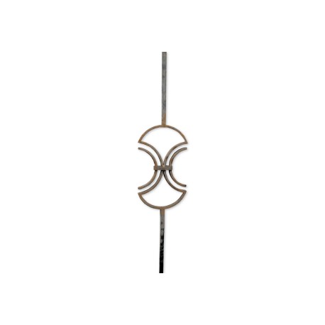 BARROTE FORJA ITALIANA CUADRADO 9/16" ALTO 1 M  GD187/1
