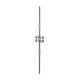 BARROTE FORJADO ORNAMENTAL FORJA ITALIANA 12 MM LARGO 1M (1702/7)