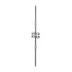 BARROTE FORJADO ORNAMENTAL FORJA ITALIANA 12 MM LARGO 1M (1702/7)