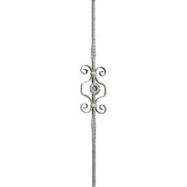 BARROTE FORJADO ORNAMENTAL FORJA ITALIANA 12 MM LARGO 1M (1702/9)