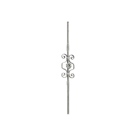 BARROTE FORJADO ORNAMENTAL FORJA ITALIANA 12 MM LARGO 1M (1702/9)