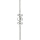 BARROTE FORJADO ORNAMENTAL FORJA ITALIANA 12 MM LARGO 1M (1702/9)