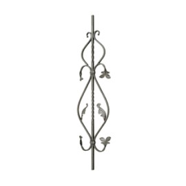 PANTALLA ORNAMENTAL FORJA ITALIANA CUAD. 1/2" 23.5 CM ANCHO X 90 CM ALTO (52/2)