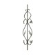 PANTALLA ORNAMENTAL FORJA ITALIANA CUAD. 1/2" 23.5 CM ANCHO X 90 CM ALTO (52/2)