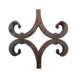 ADORNO FORJA ITALIANA CUADRADO 1.6 CM X 21 CM (1665/15)