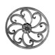 FIGURA ESTILO ROSETA FORJA ITALIANA CUAD. 1/2" X 29.5 CM (1013/2)