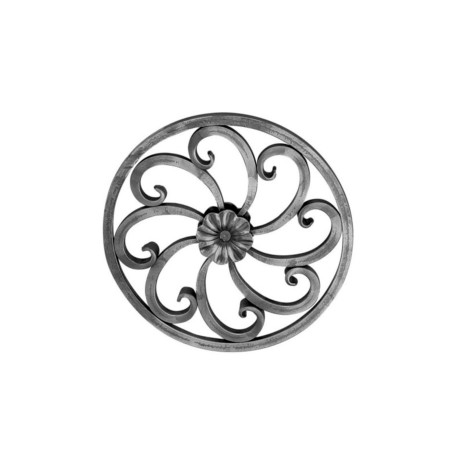 FIGURA ESTILO ROSETA FORJA ITALIANA CUAD. 1/2" X 29.5 CM (1013/2)
