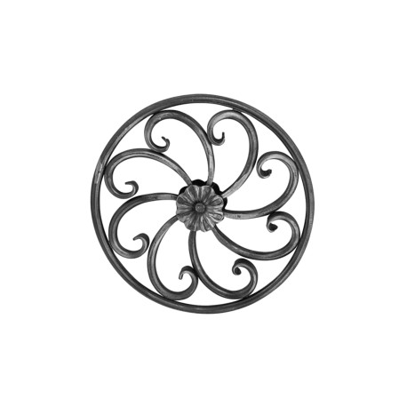 FIGURA ESTILO ROSETA FORJA ITALIANA RED. 1/2" X 29.53 CM (1013/1)
