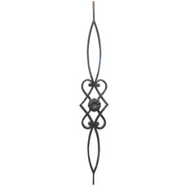 PANTALLA ORNAMENTAL FORJA ITALIANA 9/16" X 5/16" X16 CM X 1 M (GD16/1)