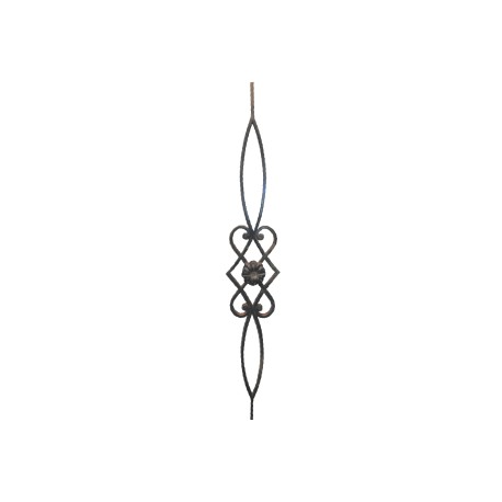 PANTALLA ORNAMENTAL FORJA ITALIANA 9/16" X 5/16" X16 CM X 1 M (GD16/1)