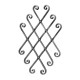 PANTALLA ORNAMENTAL FORJA ITALIANA EXTENDIBLE 49 CM X 44 CM (1658/2)