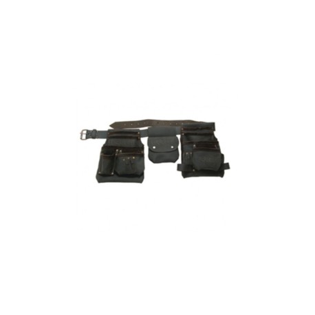 PORTA HERRAMIENTAS URREA INDUSTRIAL DOBLE DE PIEL CON CINTURON, 18 BOLSILLOS (BN134)